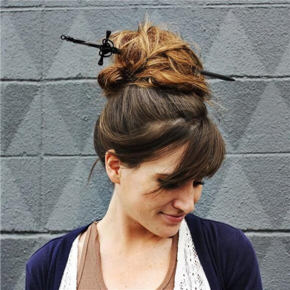 4Pcs Ancient Style Sword Hair Chopsticks Chinese Style Hair Sticks - Picture 6 of 7